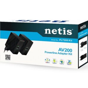 ADAPTATEUR CPL NETIS PL7200 AV200 (Réseau via circuit électrique)